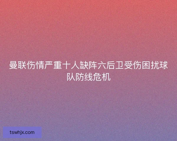 曼联伤情严重十人缺阵六后卫受伤困扰球队防线危机
